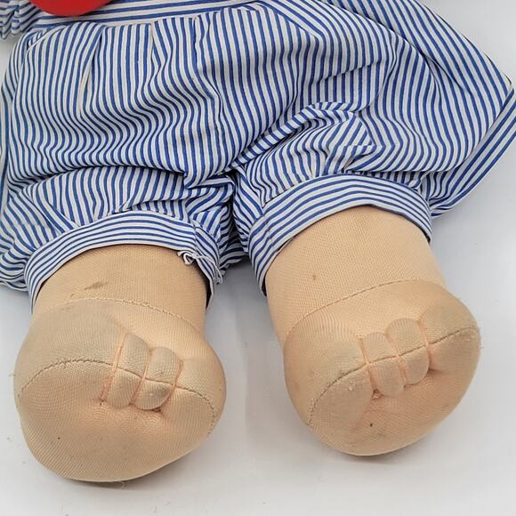 Vintage Russ Berrie Blue SAILOR Boy TROLL KIDZ Soft Body DOLL Blue Eyes - Picture 2 of 9